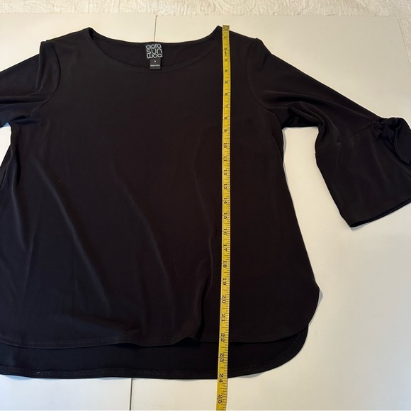 Clara Sun Woo Tie Ruffle Sleeve Knit Top - Small - Picture 9 of 10